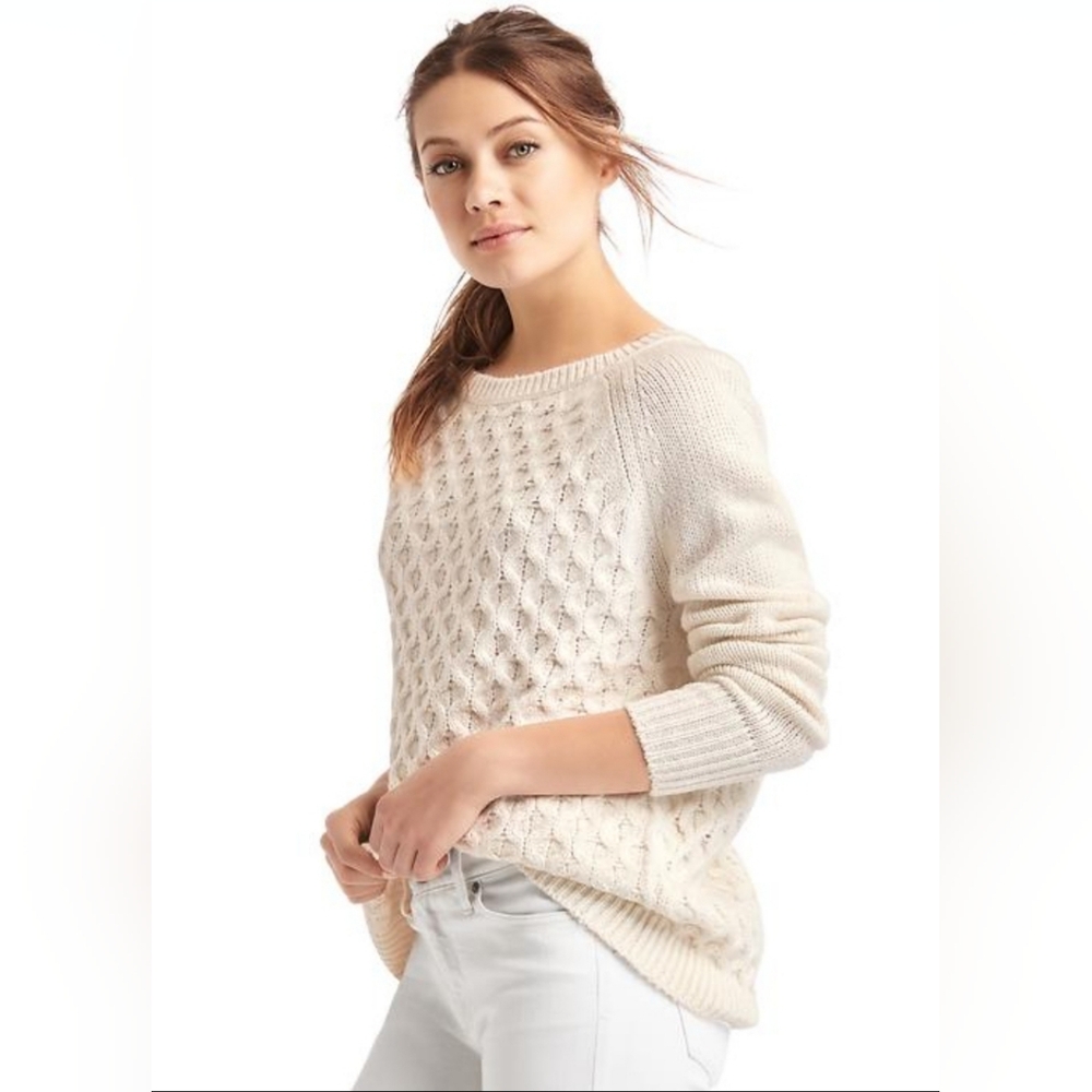 Gap Honeycomb Cable Knit Sweater